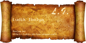 Ludik Ibolya névjegykártya