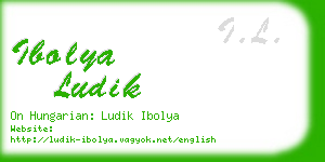 ibolya ludik business card